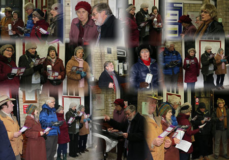 Carol singing 2014